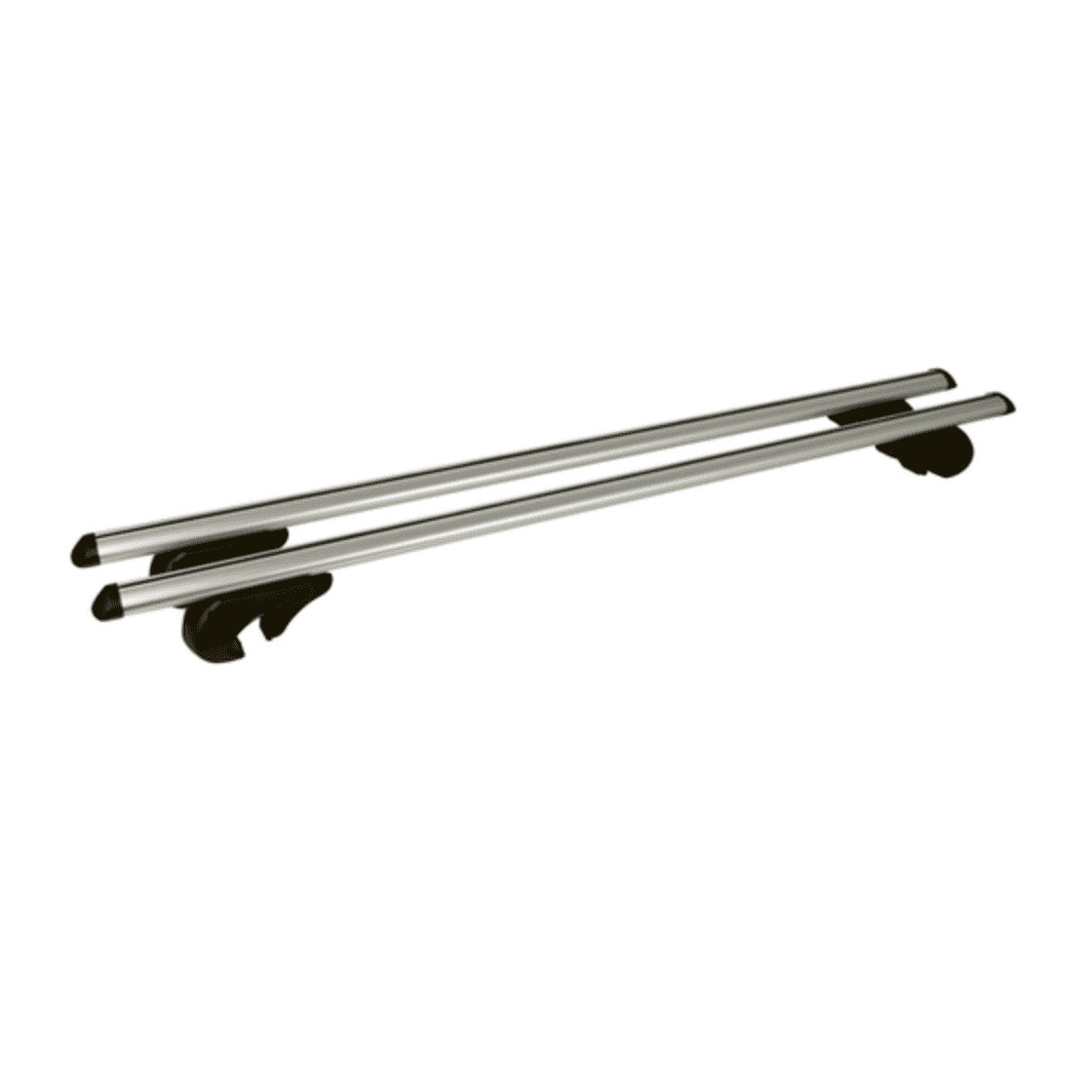 Summit SUM-005 Vergrendelbare dakdragers in aluminium (paar van) voor auto's met inbouwrails - 1,35 m, zilver