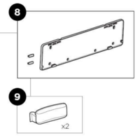 Clip voor een kentekenplaathouder