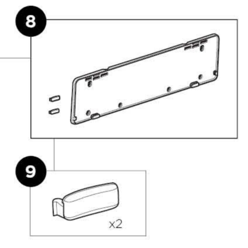 Thule Thule clip voor een kentekenplaathouder (nieuw model)