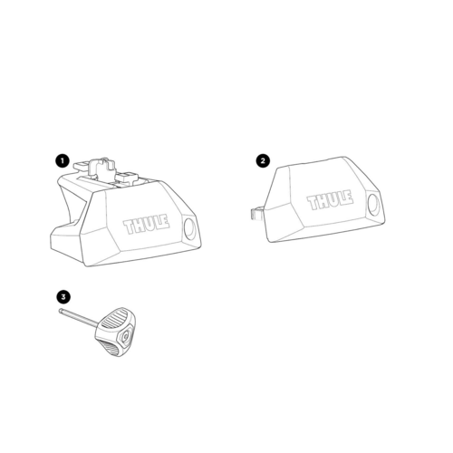 Thule Onderdelen Thule voetenset 7106