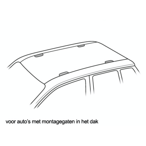 Thule SquareBar Thule SquareBar dakdragers Mercedes S-Klasse Sedan bouwjaar 2014 t/m 2021