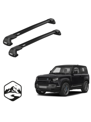Thule WingBar Edge Land Rover Defender bouwjaar 2019 t/m heden | railing met een T-profiel