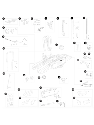 Thule Onderdelen Thule EasyFold 3 944 Thule Onderdelen Thule EasyFold 3 944