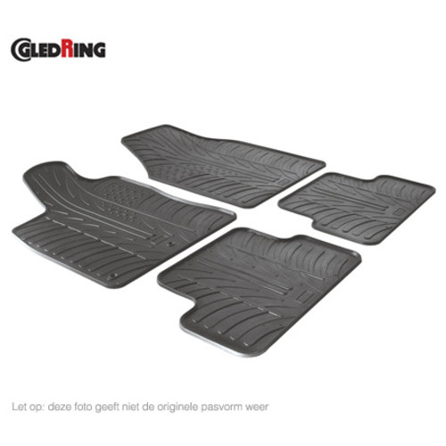 Rubberen automatten Rubber automatten Audi A3 3 en 5 deurs bouwjaar 1996 t/m 2003 4 delig