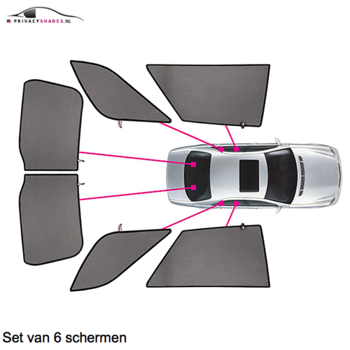 CarShades zonneschermen CarShades zonneschermenset Mercedes A-Klasse bouwjaar 2018 t/m heden