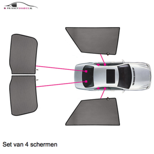 CarShades zonneschermen Nissan Navara double cab bouwjaar 2013 t/m heden