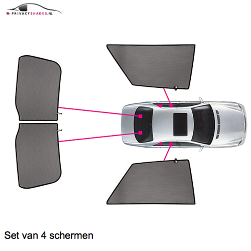 CarShades zonneschermen CarShades zonneschermenset Seat Mii 5 deurs bouwjaar 2012 t/m heden