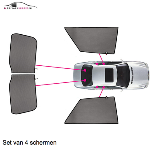 CarShades zonneschermen CarShades zonneschermenset Audi Q2 bouwjaar 2016 t/m heden
