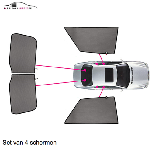 CarShades zonneschermen CarShades zonneschermenset Suzuki Swift 3 deurs bouwjaar 2005 t/m 2010