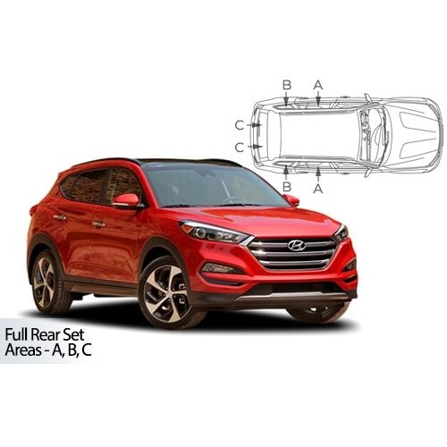 CarShades zonneschermen CarShades zonneschermenset Hyundai Tucson bouwjaar 2015 t/m heden