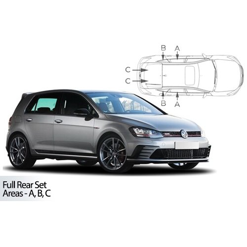 CarShades zonneschermen CarShades zonneschermenset Volkswagen Golf 7 5 deurs bouwjaar 2012 t/m 2020