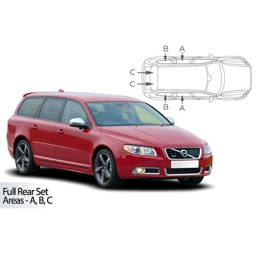 CarShades zonneschermen CarShades zonneschermenset Volvo V70 bouwjaar 2007 t/m 2016