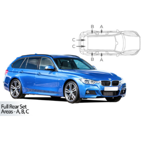 CarShades zonneschermen CarShades zonneschermenset BMW 3 serie touring bouwjaar 2019 t/m heden