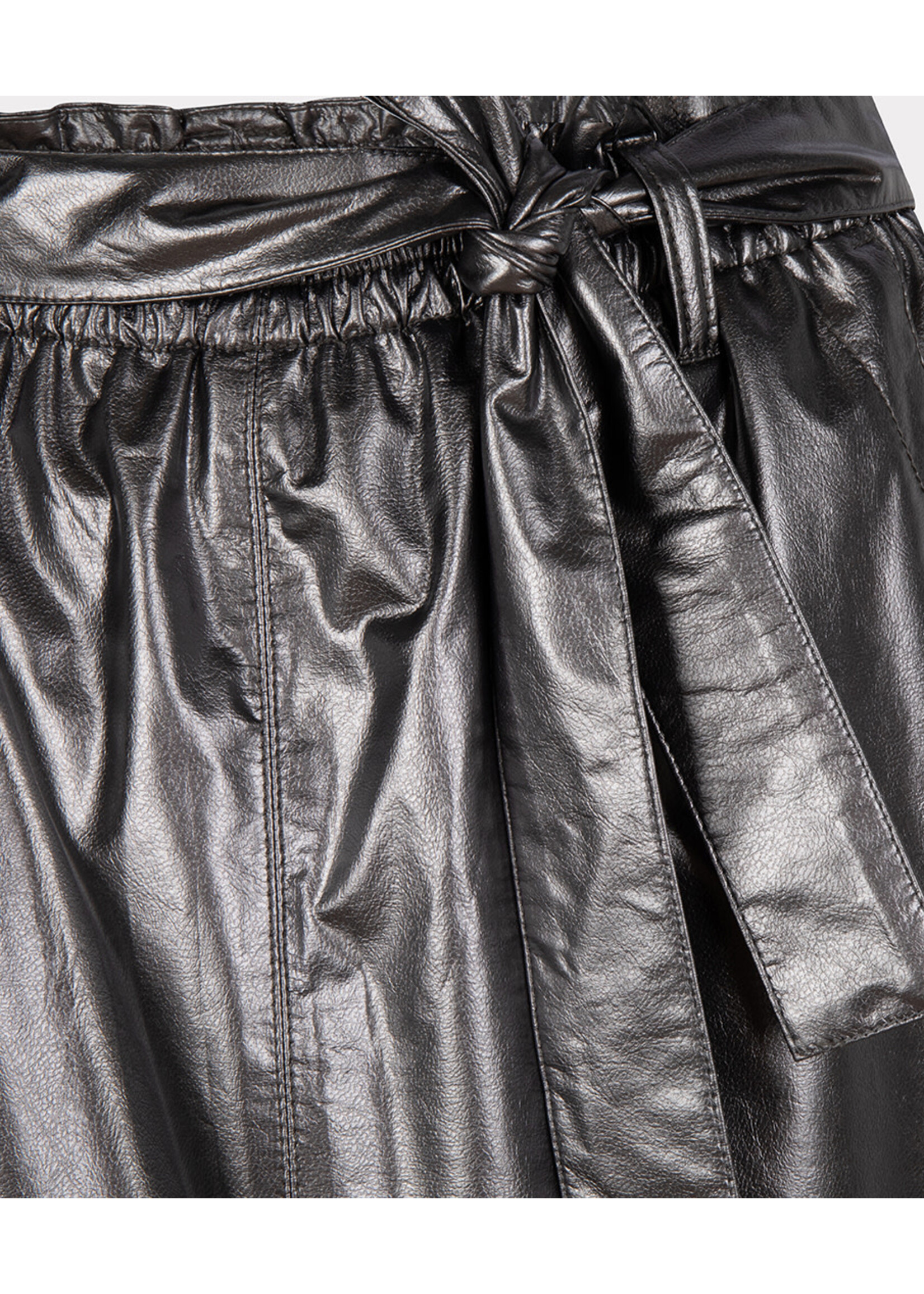 W23.11702 Skirt metallic PU