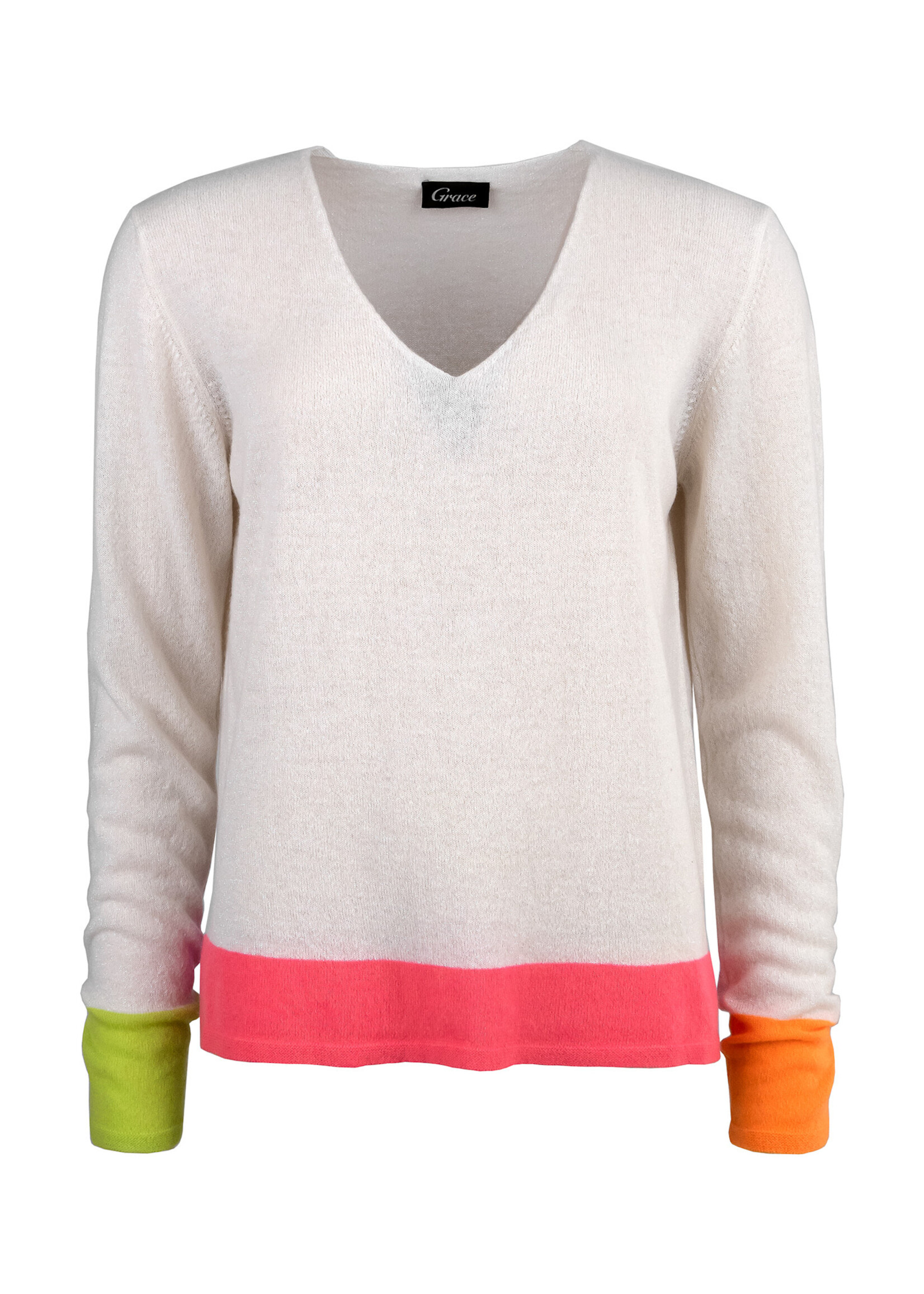 433/1221 Pulli white Lurex