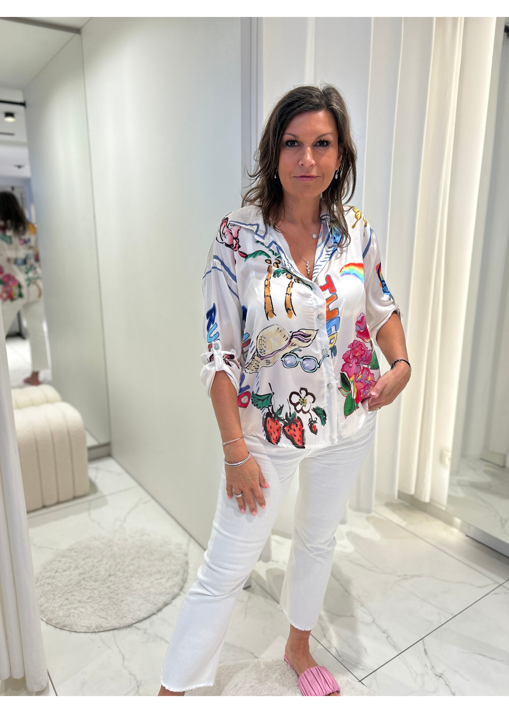Top Blouse Graffiti