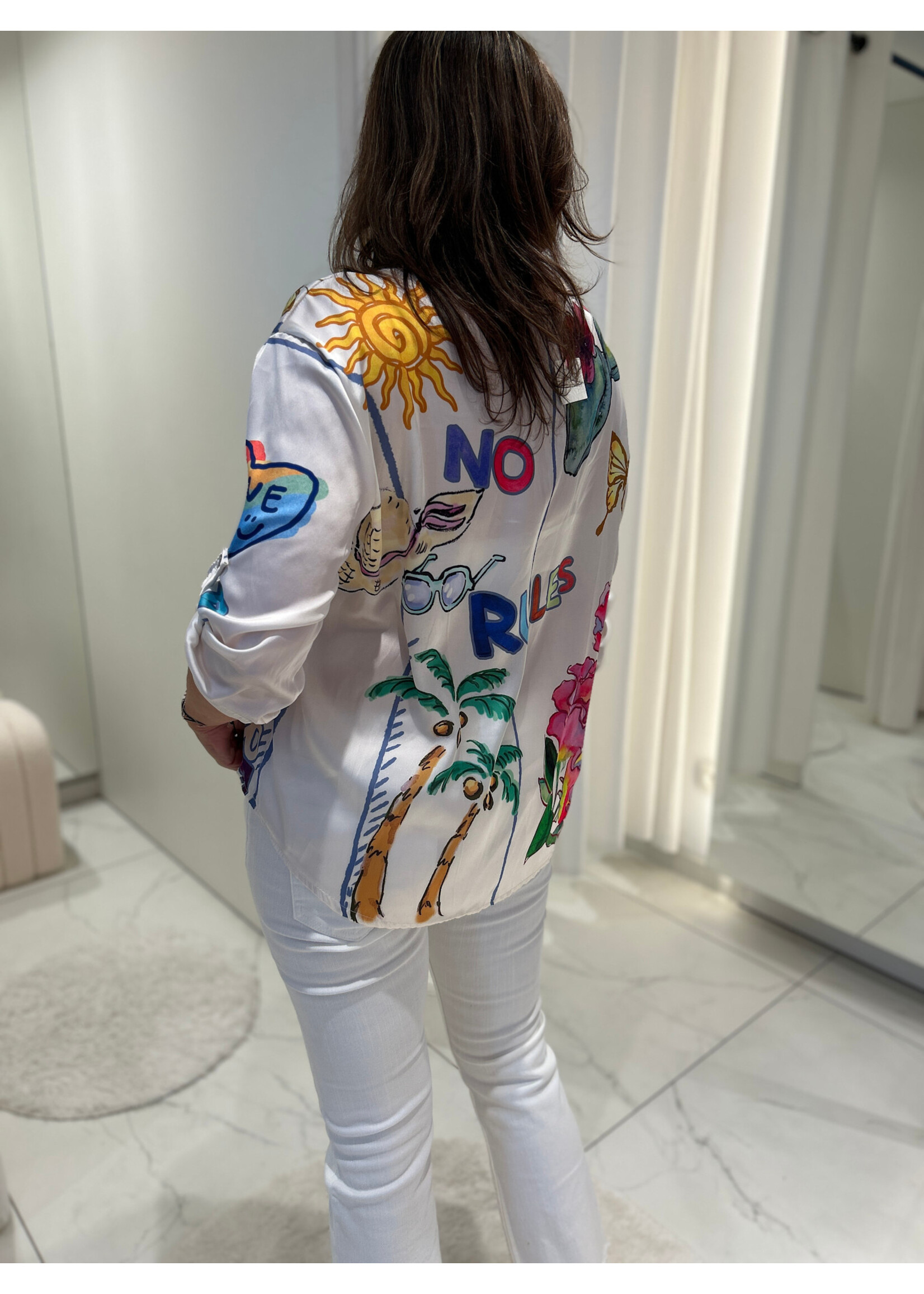 Top Blouse Graffiti