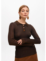 LF2511014 Jersey tipo polo MARRON