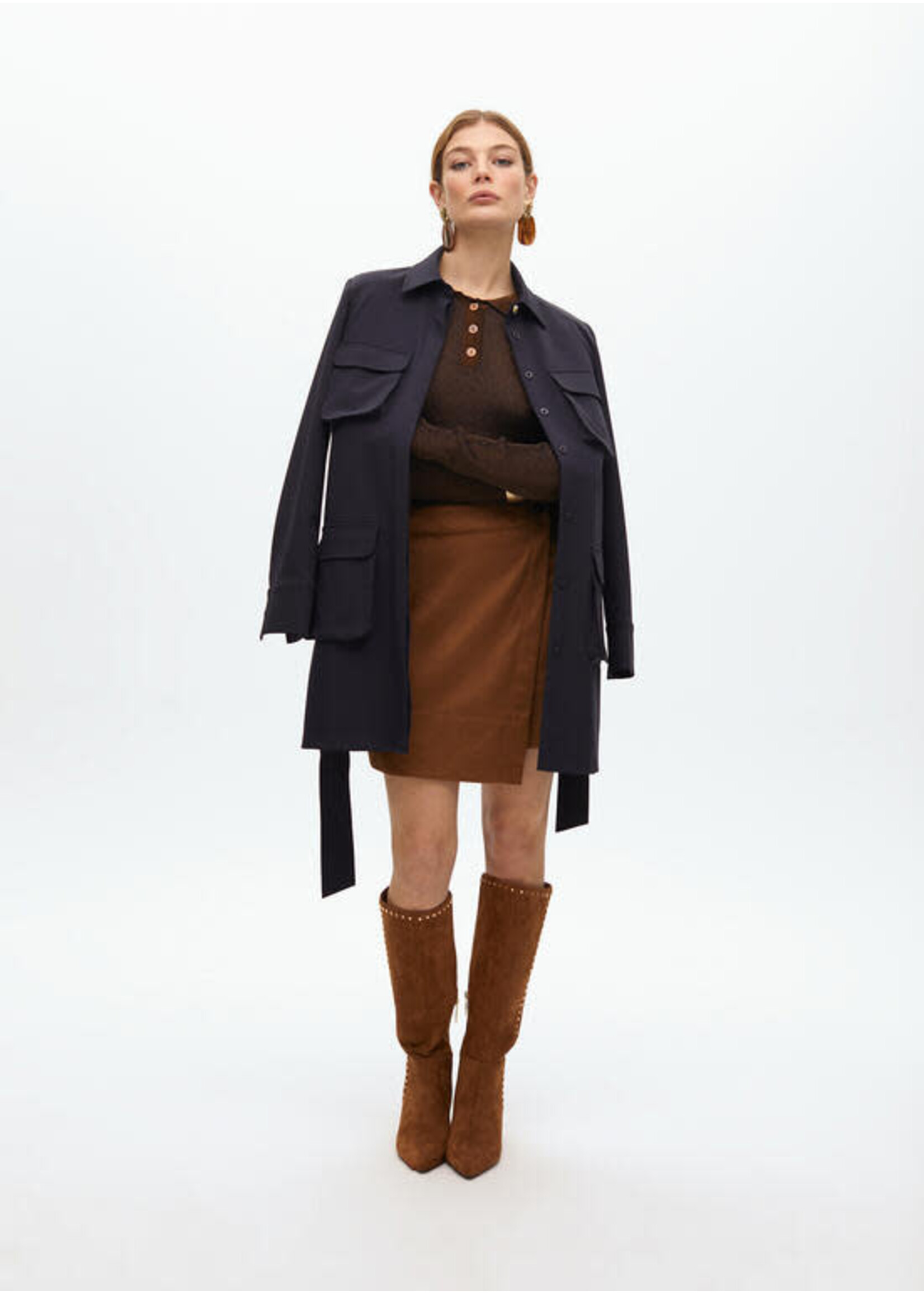 LF2511014 Jersey tipo polo MARRON