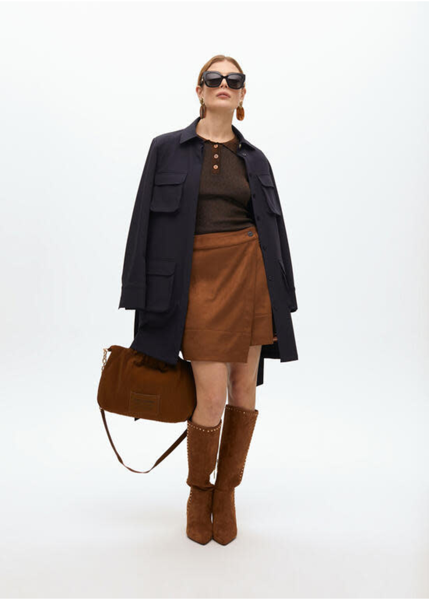 LF2511014 Jersey tipo polo MARRON