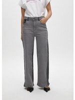 LF2514015 Pantalón wideleg bicolor GRIS