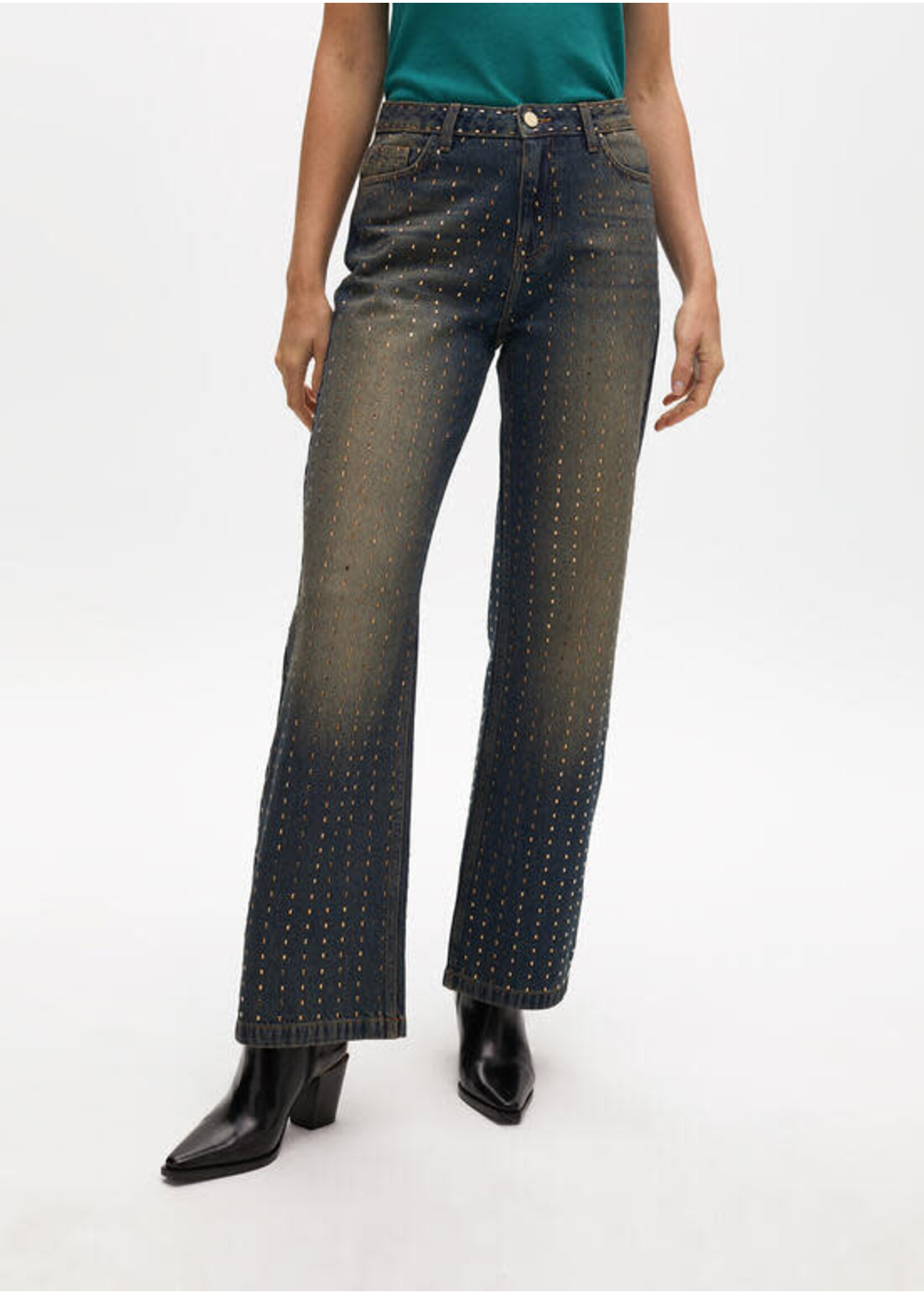 LF2514018 Pantalón detalles brillantes NAVY