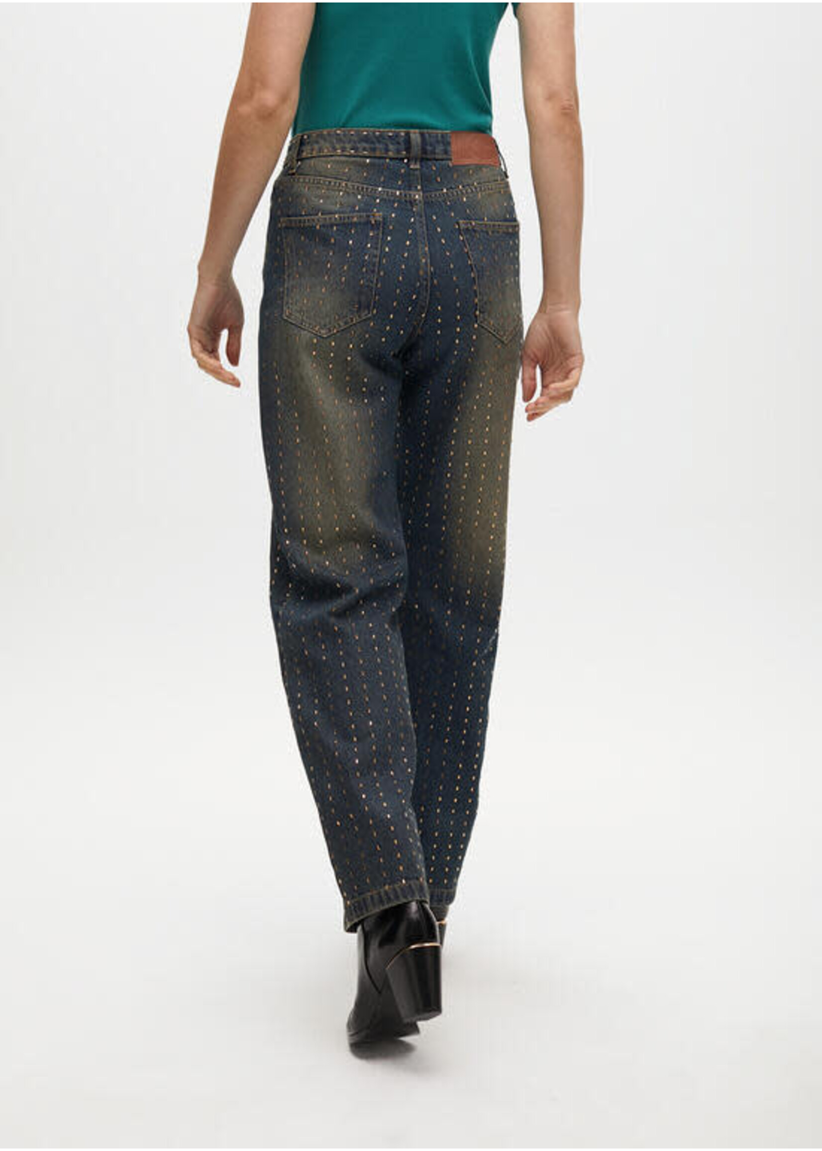 LF2514018 Pantalón detalles brillantes NAVY