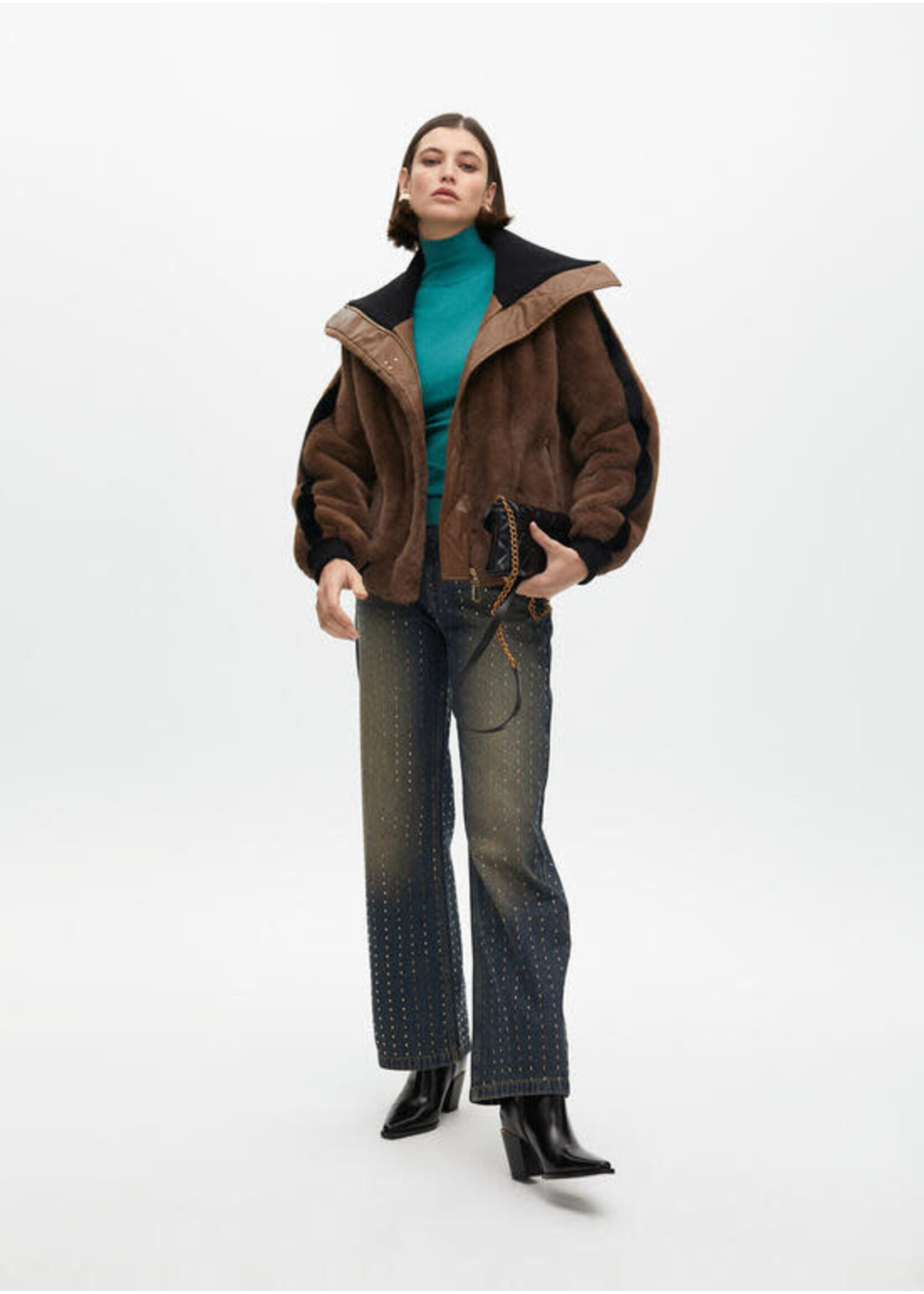 LF2514018 Pantalón detalles brillantes NAVY