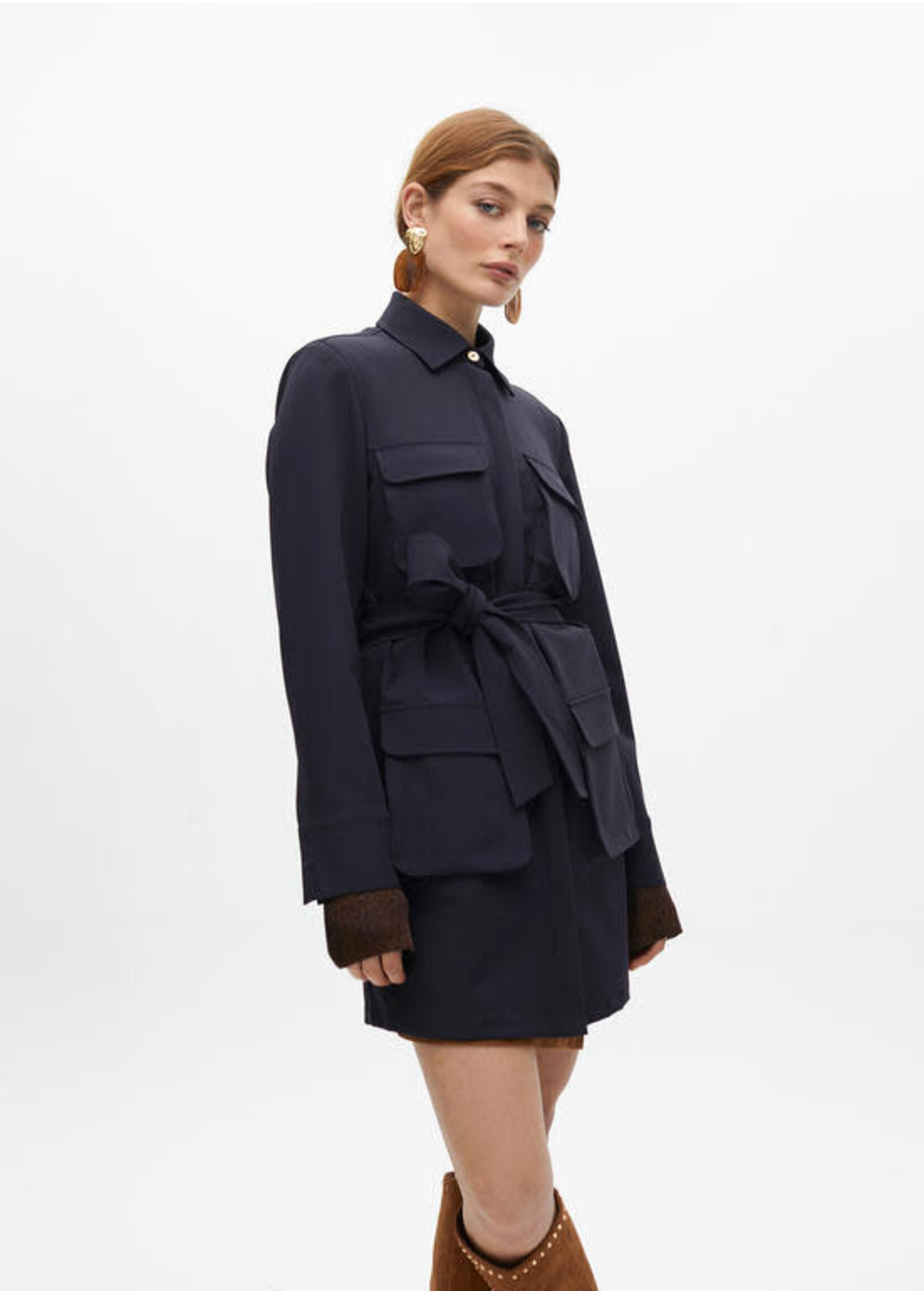 LF2516019 Vestido bolsillos NAVY