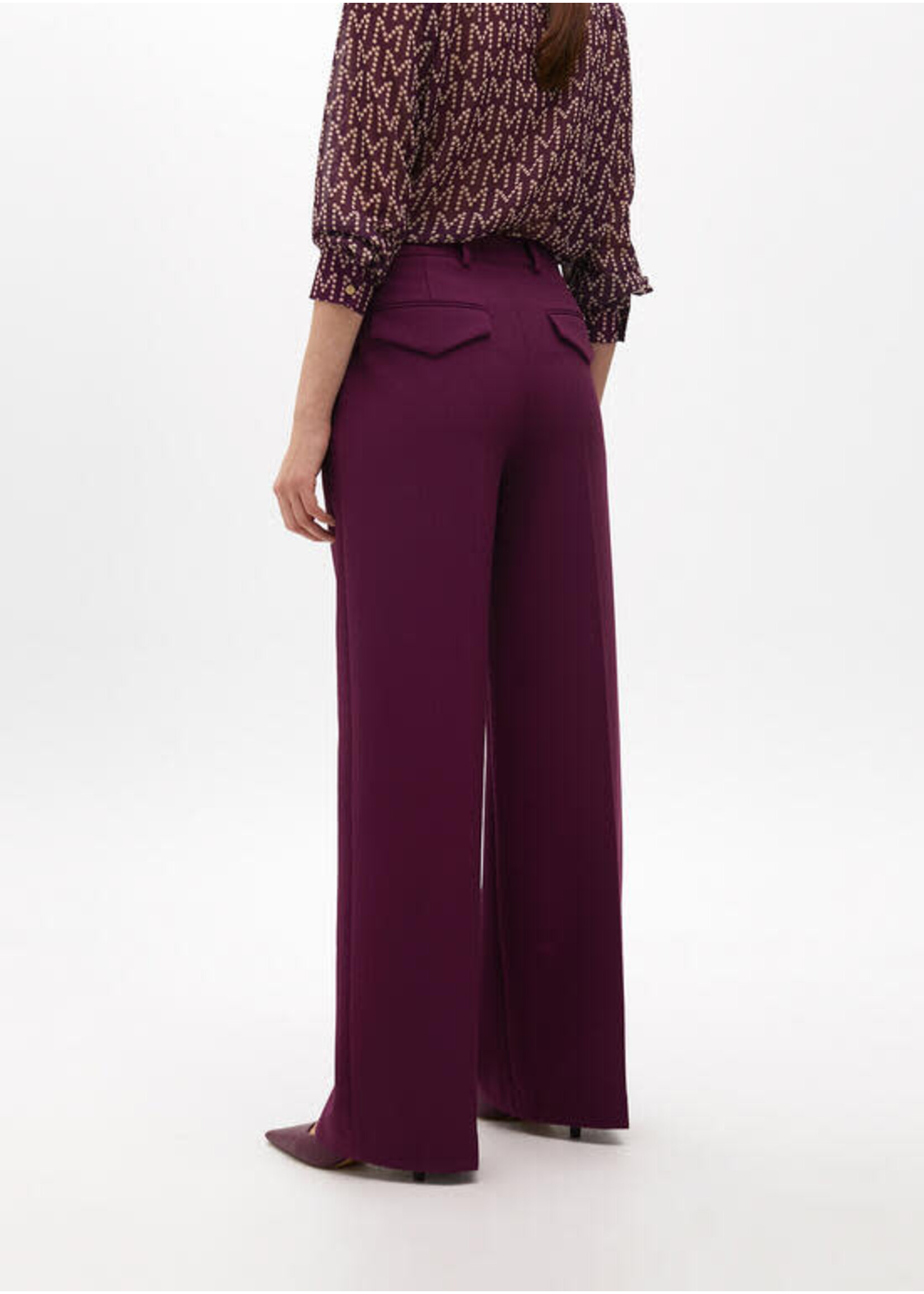 MF2514012 Pantalon traje BURDEOS