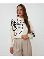 F25.02505 Sweater tape flower patch