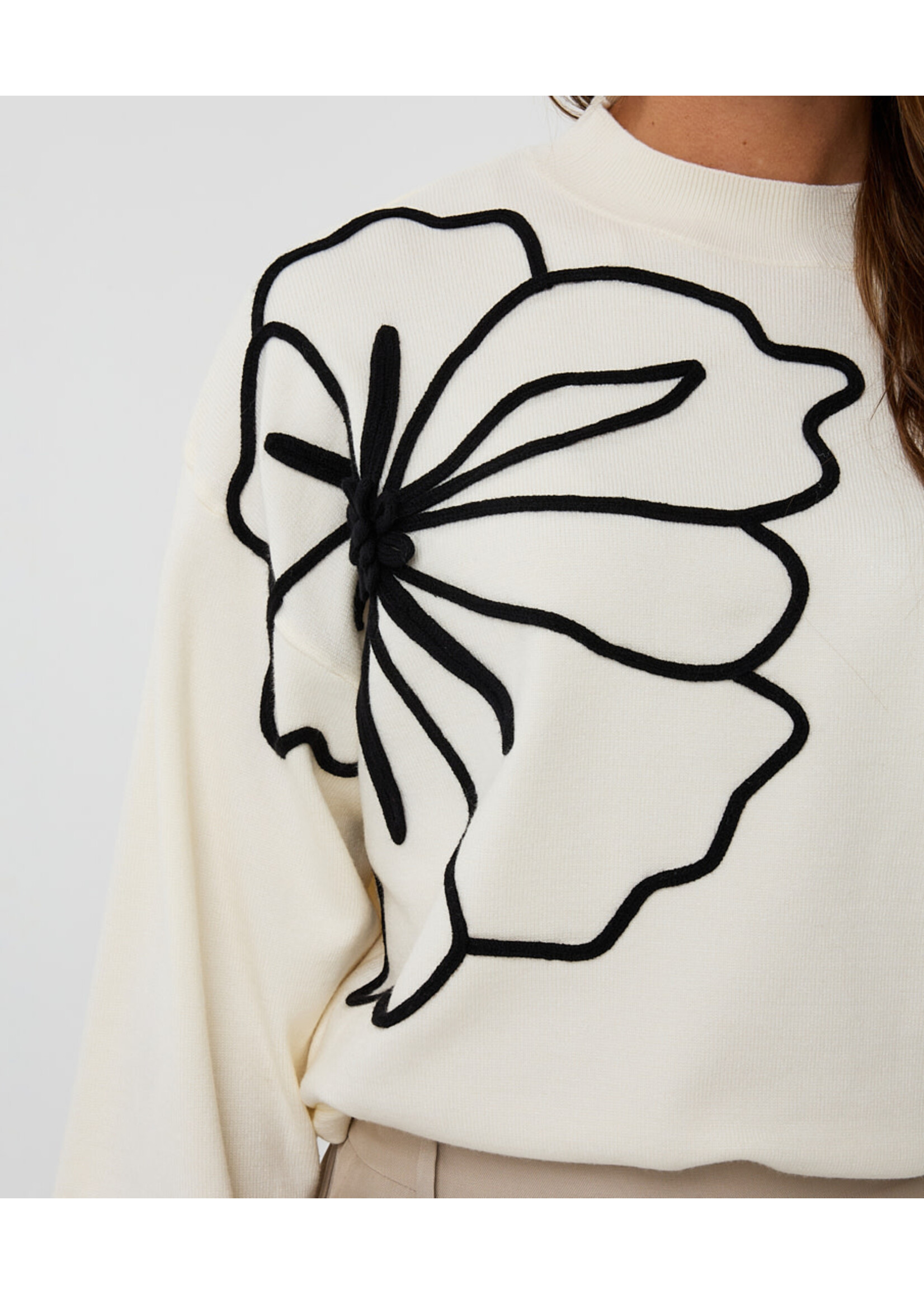 F25.02505 Sweater tape flower patch