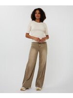 F25.12504 Trousers wide leg garment dye