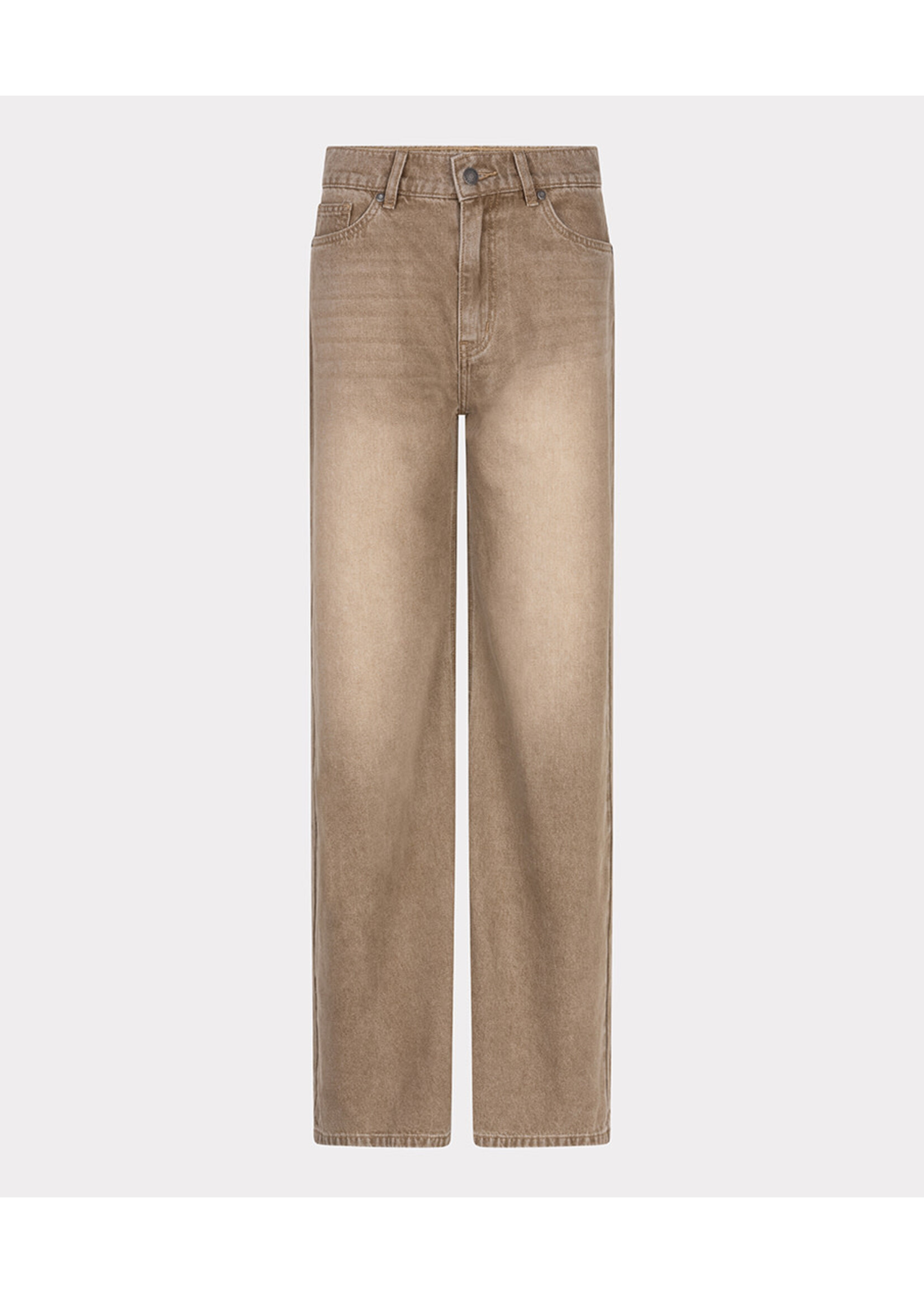 F25.12504 Trousers wide leg garment dye