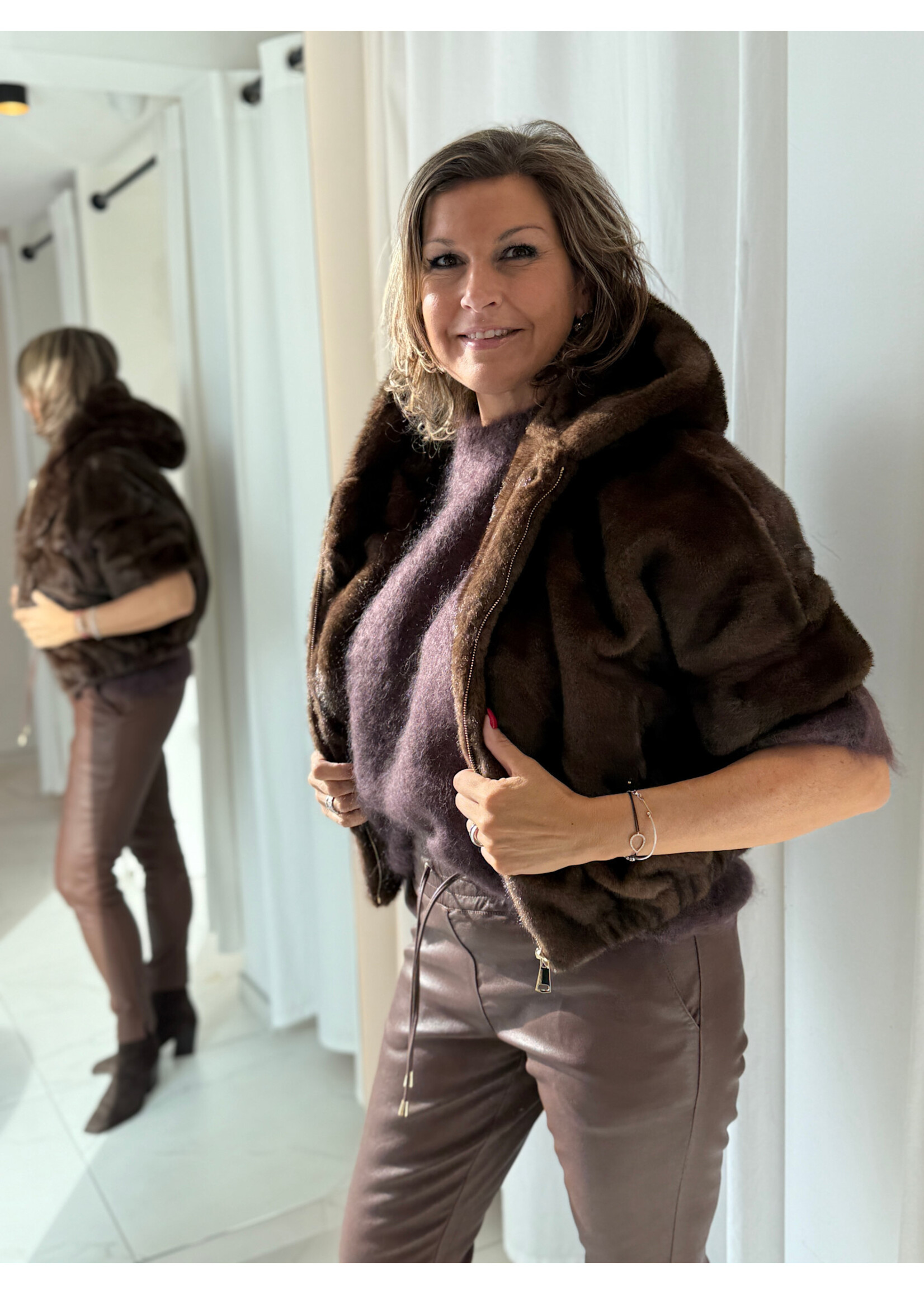 Bomber faux fur