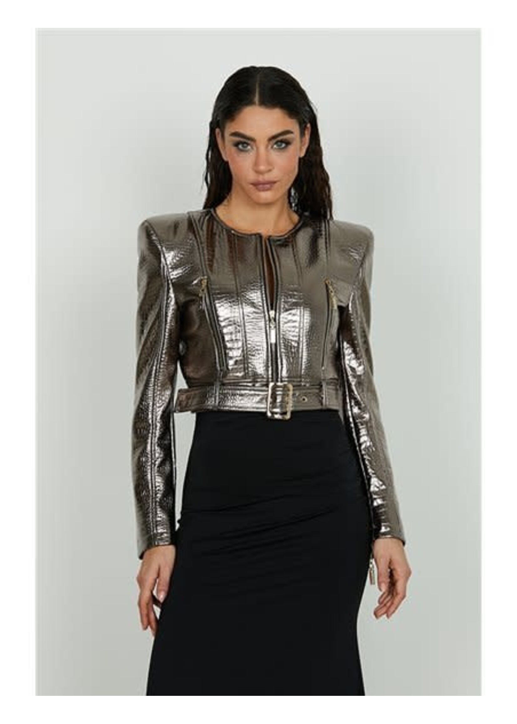RDA2505299005 Fake Leather Jacket