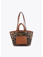LEOPARD PRINT SHOPPER MET IMITATIE LEE