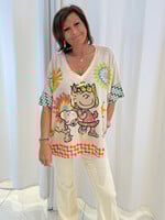 Pull Snoopy lurex oversized