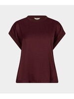 T-shirt roll up slve satin