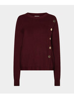 Sweater button detail basic knit