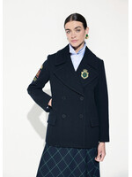 NAVY PEACOAT WITH PATCHES