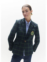 Getailleerde blazer met tartanpatroon