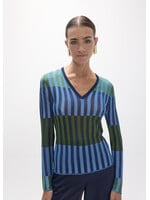 Bicolor Ribbed Sweater