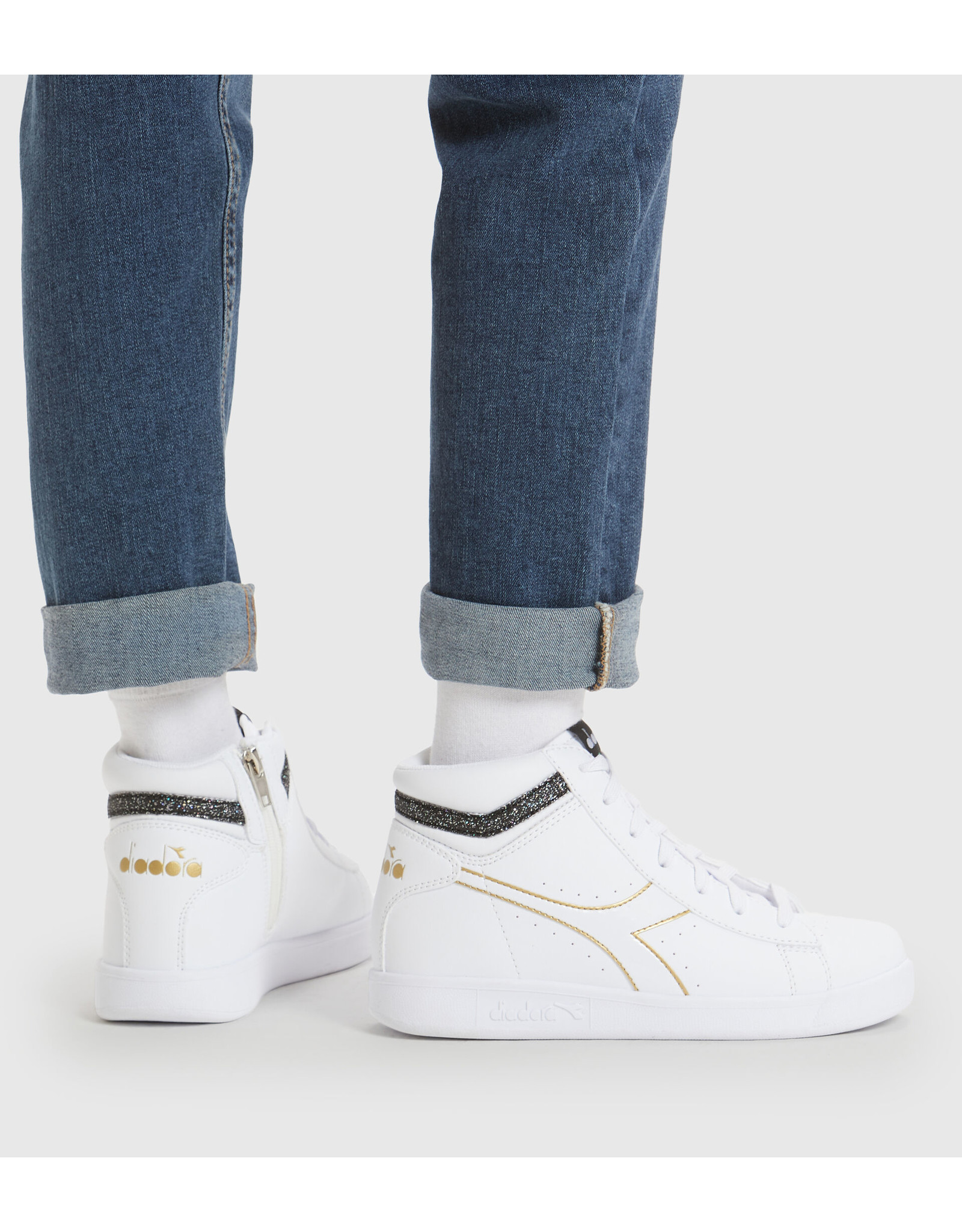 Diadora Heritage Mi Basket Used Off-White/Goud Damessneakers - Van Arendonk