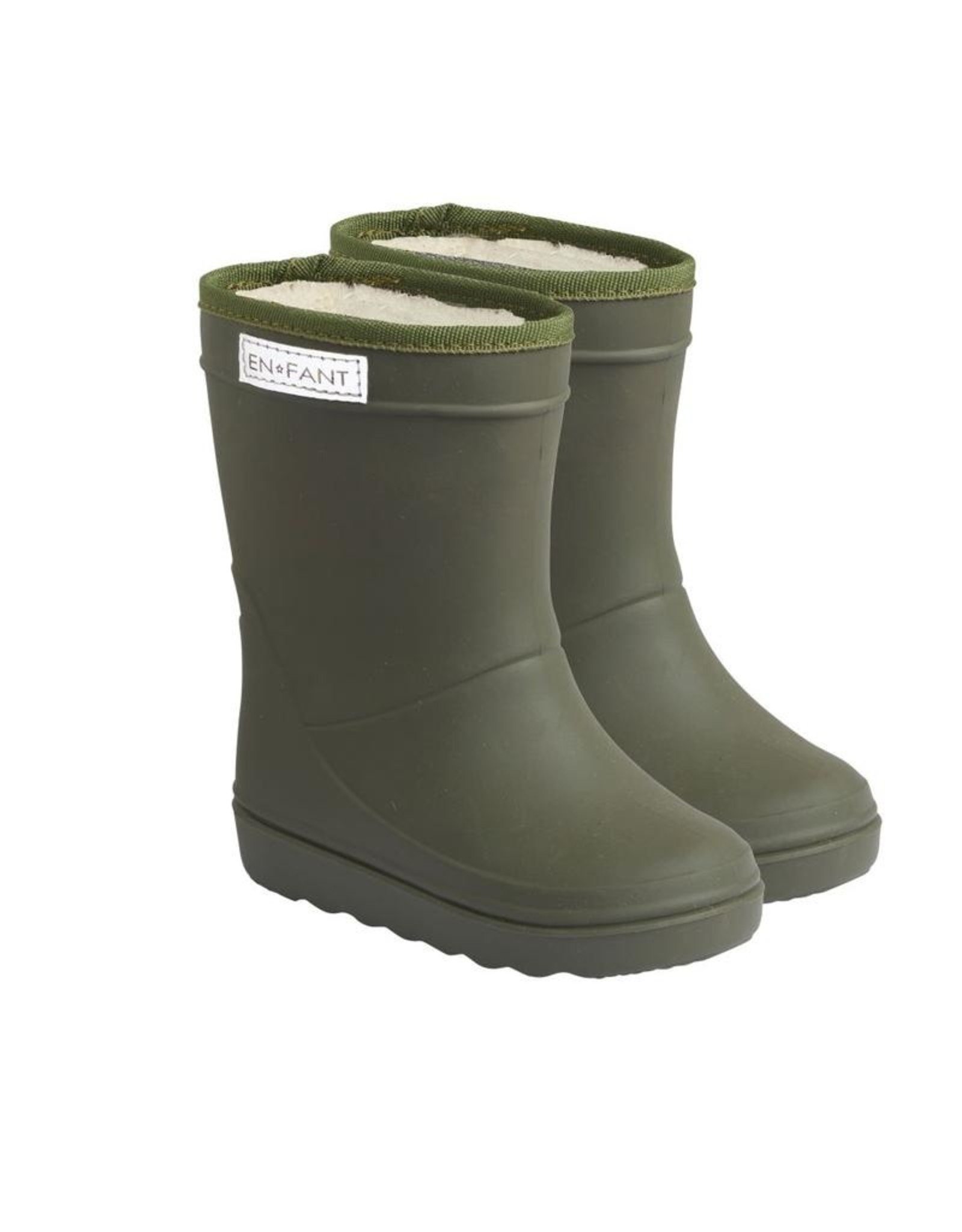 En Fant Thermo boots solid dusty olive