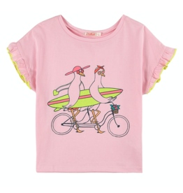 Billieblush T-shirt roze surfboard