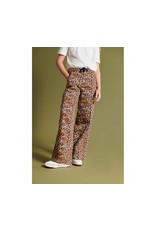 Alix mini wijde broek rib leopard