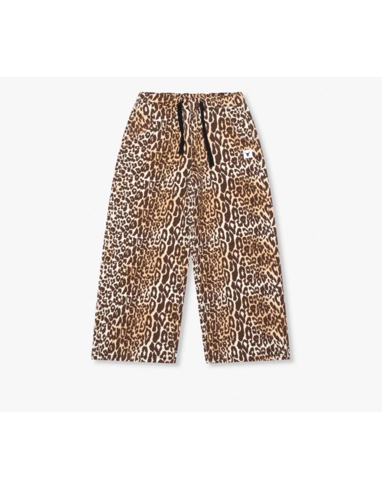 Alix mini wijde broek rib leopard