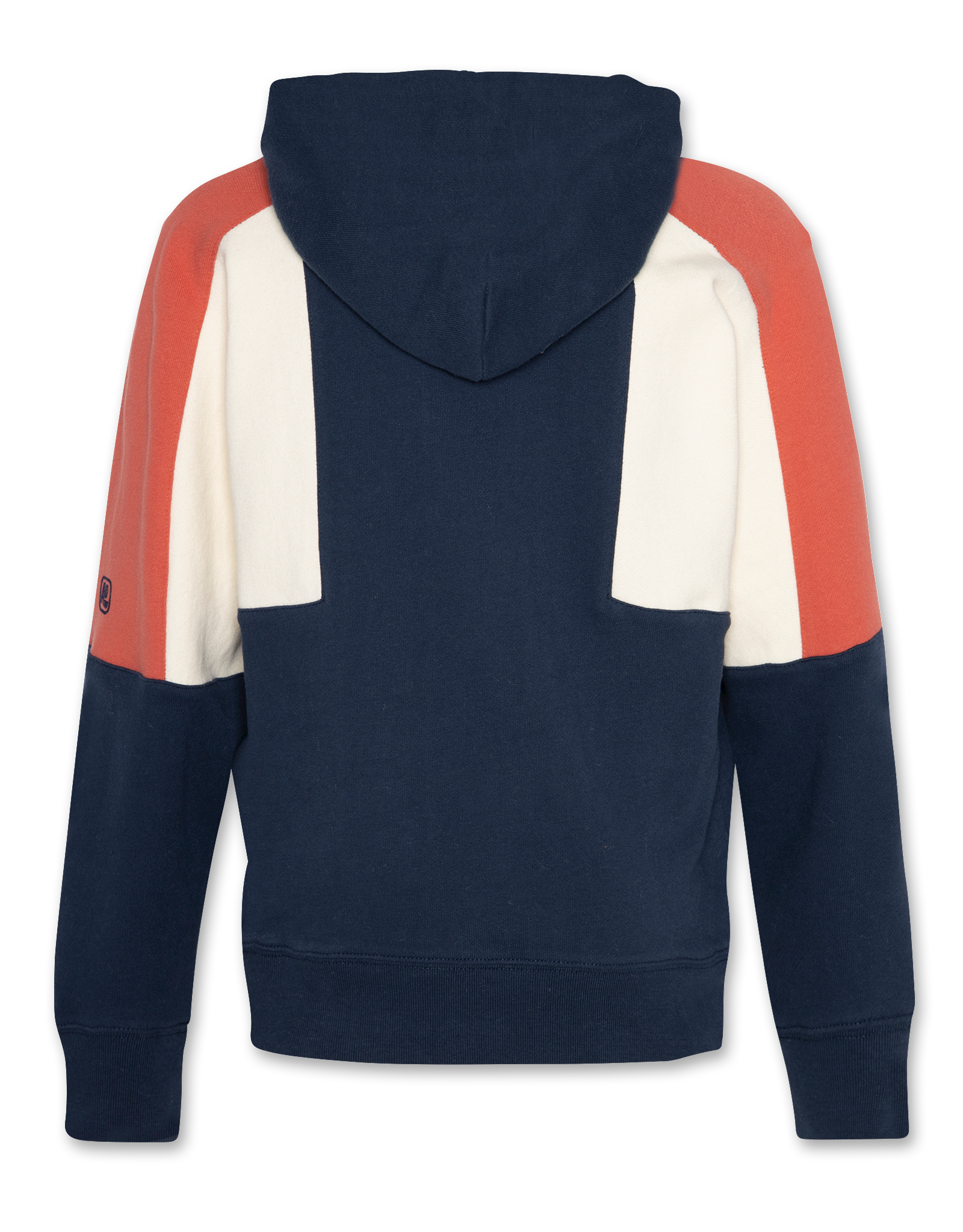 A076 hoodie oversized patch navy