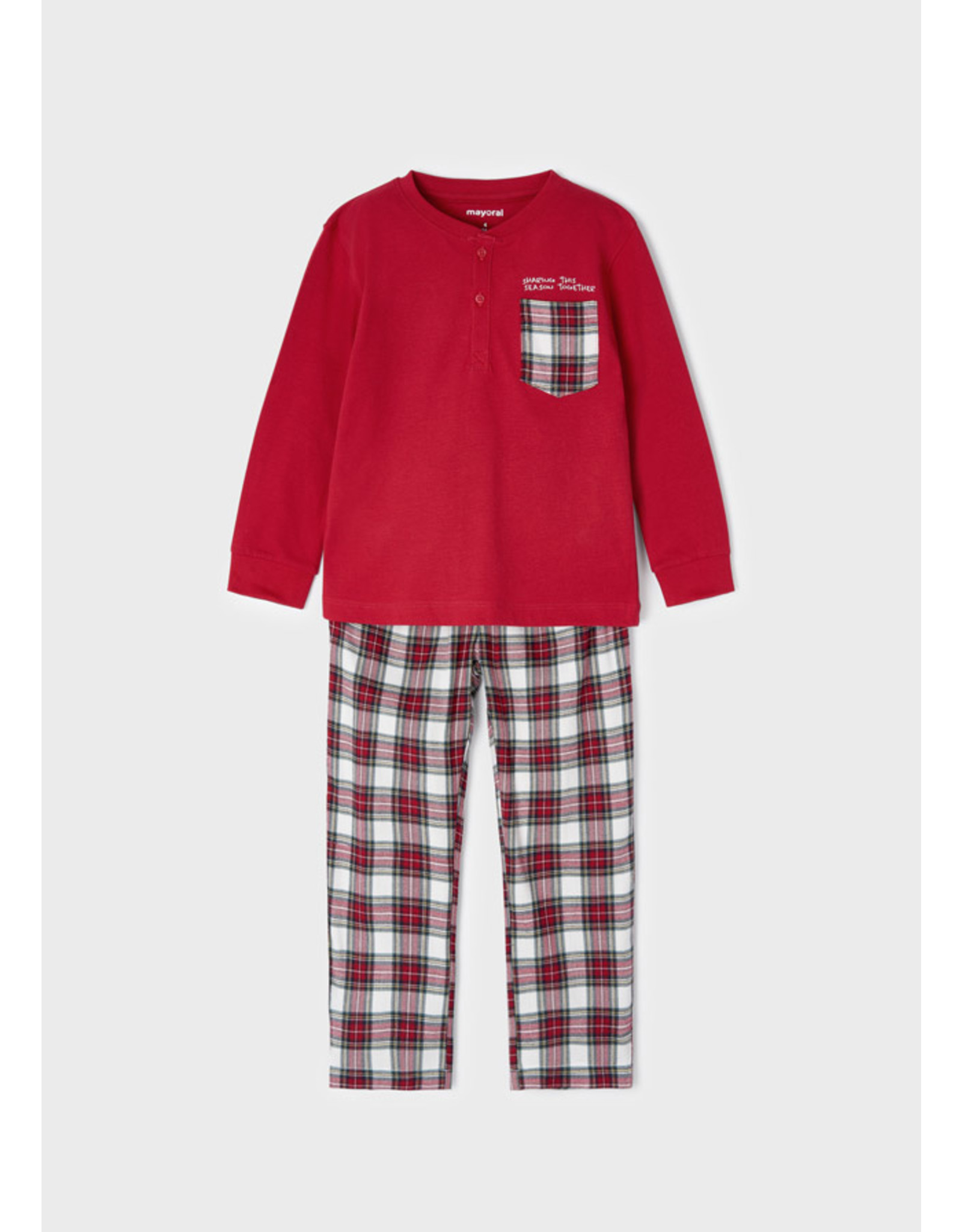 Torrent vochtigheid Aggregaat pyjama rood ruit kerst - juju